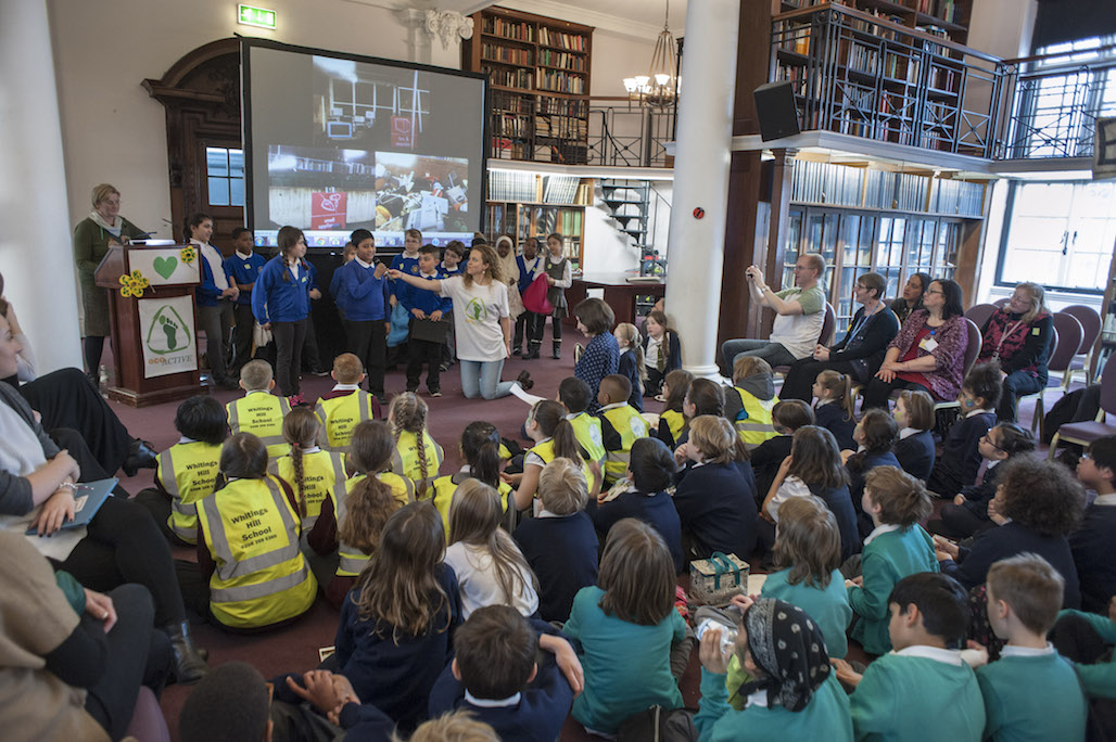 EcoActive primary school event at the Science Museum, South Kensington, London.